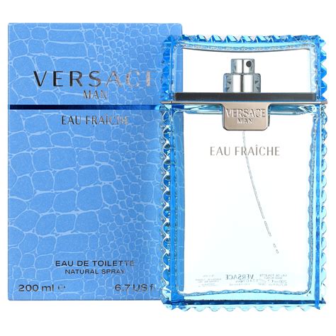 versace man eau fraiche cologne for men 6.7 oz|Versace man eau fraiche set.